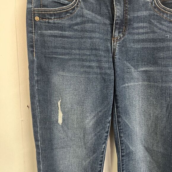 EUC Democracy Ab Technology Womens‎ Blue Skinny Ankle Cropped Jeans Women's 2 - Picture 3 of 8